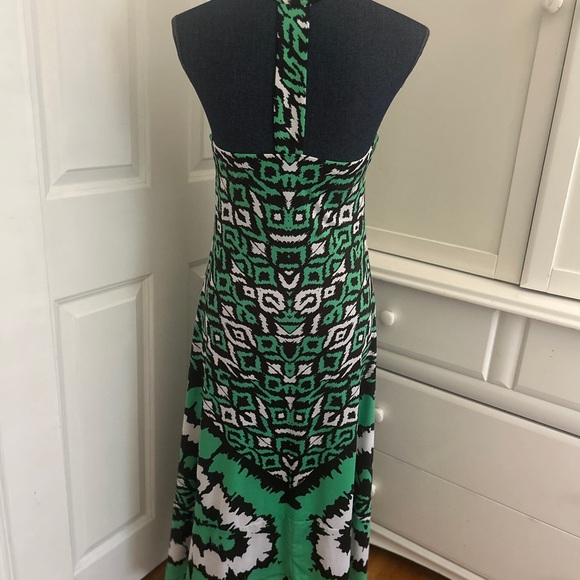 INC International Concepts Dresses & Skirts - INC International Concepts Green Black Sleeveless Maxi Sundress boho tribal